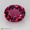 Natural Malaya garnet 1.38 Carats Purplish Pink Oval 7x6 mm Loose Gemstone - Image 1