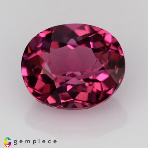 malaya garnet  1.38cts - 7x6mm