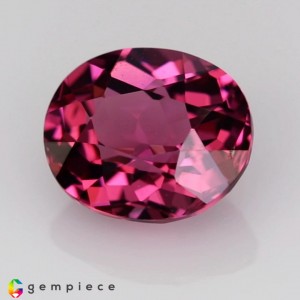 malaya garnet  1.38cts - 7x6mm