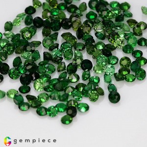 chrome tourmaline  16.28cts - 3x2mm chrome tourmaline  16.28cts - 3x2mm