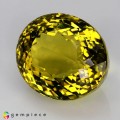 Natural Prasiolite 83.68 Carats Canary Yellow Oval 29x24 mm Loose Gemstone - Image 3