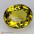 Natural Prasiolite 83.68 Carats Canary Yellow Oval 29x24 mm Loose Gemstone - Image 7