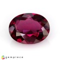 Natural Rhodolite garnet 6.92 Carats Purplish Pink Oval 13x10 mm Loose Gemstone - Image 1