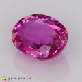 Natural Pink sapphire 1.19 Carats Vivid Pink Oval 7x5 mm Loose Gemstone - Image 3