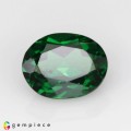 Natural Tsavorite garnet 0.42 Carats Chrome Green Oval 5x4 mm Loose Gemstone - Image 1