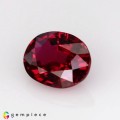 Natural Ruby 0.55 Carats Purplish Red Oval 5x4 mm Loose Gemstone - Image 2