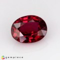 Natural Ruby 0.55 Carats Purplish Red Oval 5x4 mm Loose Gemstone - Image 1