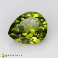 Natural Peridot 5.12 Carats Yellowish Green Pear 12x10 mm Loose Gemstone - Image 1