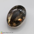 Natural Scapolite 41.31 Carats Smoky Rainbow Rutiles Oval Cabochon 26x18 mm Loose Gemstone - Image 4