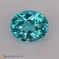 Natural Apatite 1.45 Carats Paraiba Blue Green Oval 7x6 mm Loose Gemstone - Image 1