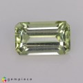 Natural Amblygonite 1.28 Carats Yellowish Green Emerald Cut 8x5 mm Loose Gemstone - Image 3