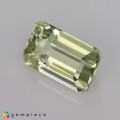 Natural Amblygonite 1.28 Carats Yellowish Green Emerald Cut 8x5 mm Loose Gemstone - Image 4