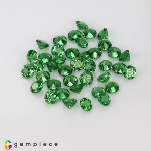 tsavorite garnet  6.39cts - 3x2mm