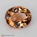 Natural Beryl 8.06 Carats Vivid Peach Oval 15x12 mm Loose Gemstone - Image 1