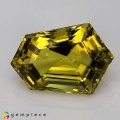 Natural Prasiolite 55.51 Carats Lemon yellow Fancy  32x22 mm Loose Gemstone - Image 3
