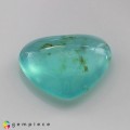 Natural Peru opal 4.90 Carats Paraiba Blue Green Heart Cabochon 15x13 mm Loose Gemstone - Image 1