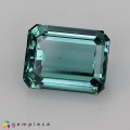 Natural Tourmaline 3.31 Carats Blue Green Emerald Cut 9x7 mm Loose Gemstone - Image 7