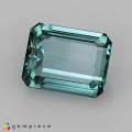Natural Tourmaline 3.31 Carats Blue Green Emerald Cut 9x7 mm Loose Gemstone - Image 2