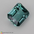 Natural Tourmaline 3.31 Carats Blue Green Emerald Cut 9x7 mm Loose Gemstone - Image 4