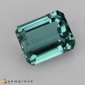 Natural Tourmaline 3.31 Carats Blue Green Emerald Cut 9x7 mm Loose Gemstone - Image 5