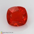 Natural Fire opal 1.55 Carats Reddish Orange Antique Cushion 8x5 mm Loose Gemstone - Image 1