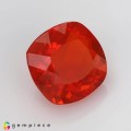 Natural Fire opal 1.55 Carats Reddish Orange Antique Cushion 8x5 mm Loose Gemstone - Image 5