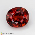 Natural Spessartite garnet 2.20 Carats Coke Red  Oval 8x7 mm Loose Gemstone - Image 1