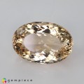 Natural Scapolite 32.97 Carats Peach Oval 26x18 mm Loose Gemstone - Image 2