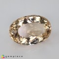Natural Scapolite 32.97 Carats Peach Oval 26x18 mm Loose Gemstone - Image 7