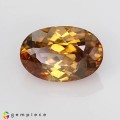 Natural Zircon 7.11 Carats Imperial Brown Oval 13x9 mm Loose Gemstone - Image 2