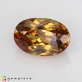 Natural Zircon 7.11 Carats Imperial Brown Oval 13x9 mm Loose Gemstone - Image 3