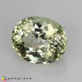 Natural Amblygonite 2.98 Carats Yellowish Green Oval 10x8 mm Loose Gemstone - Image 2
