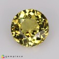 Natural Grossular garnet 1.12 Carats Vivid Yellow Round 6x4 mm Loose Gemstone - Image 2