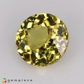Natural Grossular garnet 1.12 Carats Vivid Yellow Round 6x4 mm Loose Gemstone - Image 3