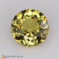 Natural Grossular garnet 1.12 Carats Vivid Yellow Round 6x4 mm Loose Gemstone - Image 1