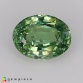 Natural Demantoid Garnet 0.86 Carats Green Oval 6x5 mm Loose Gemstone - Image 1