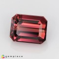 Natural Tourmaline 2.06 Carats Vivid Purplish Pink Emerald 8x6 mm Loose Gemstone - Image 2