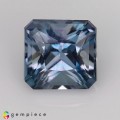 Natural Apatite 1.99 Carats Steel Blue Octagon 7x5 mm Loose Gemstone - Image 1