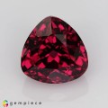 Natural Rhodolite garnete 3.40 Carats Purplish Pink Trilliant  8x6 mm Loose Gemstone - Image 1