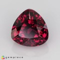 Natural Rhodolite garnete 3.40 Carats Purplish Pink Trilliant  8x6 mm Loose Gemstone - Image 2