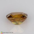 Natural Sphene 1.52 Carats Golden Yellow With Red Sparks Cushion 7x6 mm Loose Gemstone - Image 4