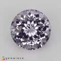 Natural Apatite 4.26 Carats Very Light Purple Round 10x7 mm Loose Gemstone - Image 1