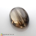 Natural Scapolite 36.75 Carats Smoky Rainbow Rutiles Oval Cabochon 25x19 mm Loose Gemstone - Image 5
