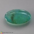 Natural Peru opal 10.49 Carats Paraiba Blue Green Oval Cabochon 22x16 mm Loose Gemstone - Image 1