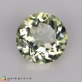 Natural Amblygonite 1.10 Carats Yellowish Green Round 7x4 mm Loose Gemstone - Image 1