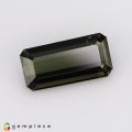 Natural Kornerupine 2.56 Carats Olive Green Emerald 11x6 mm Loose Gemstone - Image 1