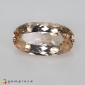 Natural Morganite 21.58 Carats Peach Pink Oval 26x14 mm Loose Gemstone - Image 2