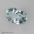 Natural Light Ice Blue Natural Aquamarine Oval 9.31 Carats Very Light Ice Blue Oval 16x11 mm Loose Gemstone - Image 3