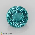 Natural Apatite 2 Carats Paraiba Blue Green Round 8x5 mm Loose Gemstone - Image 1