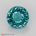 Natural Apatite 2 Carats Paraiba Blue Green Round 8x5 mm Loose Gemstone - Image 7